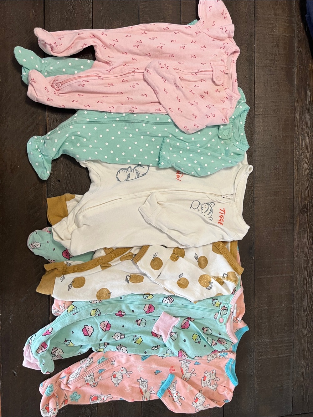 6pk Variety Newborn Onesies